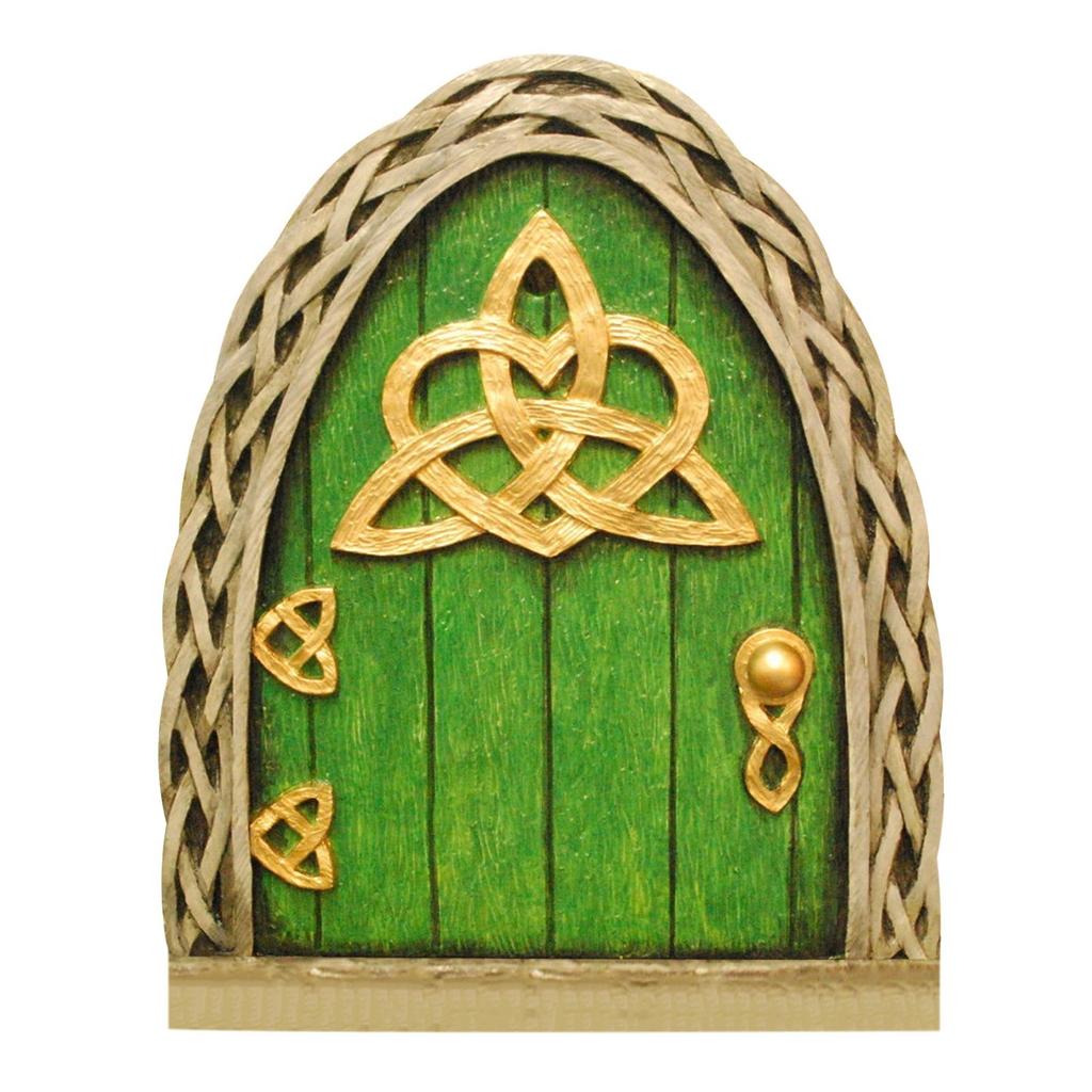 Tale Tree Wooden Door Outdoor Miniature Courtyard Door Tree Decoration Courtyard Accessories Ornament