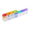 Weekly Pill Organizer with Magnet 7-Day 1 Time Daily Reminder Medicine Dispenser Portable Pill Container Holder Large Capacity Medicine Box