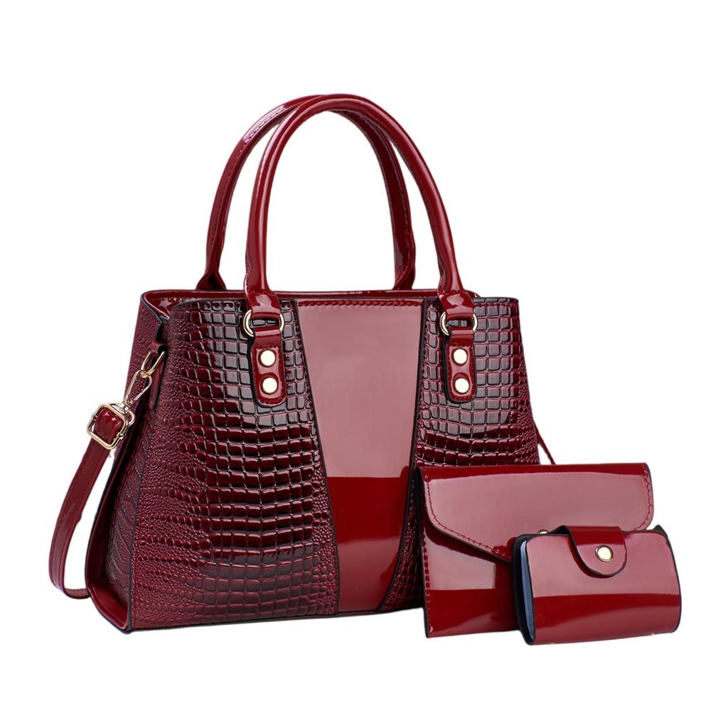 3-Pack Women's Spring Versatile Shoulder Crossbody Handbag Fashion Bag