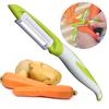 Ceramic Peeler Ergonomic Curved Handle Sharp Blade Food Grade Multi-functional Manual Vegetable Fruit Peeling Tool Kitchen Gadgets