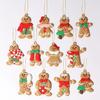 Decor Xmas Tree Ornament Pendant Hanging Christmas Tree UK Gingerbread Man 12Pcs AVE