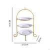Cake Display Stand Pastry Serving Tray Cookie Rack Practical Fruit Plate 3 Tier for Candy