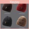 Knitted Thick Beanie Hat Winter Warmth Unisex Cap Windproof Gift Solid Color