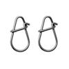 50PCS 000#-4# Stainless Steel Fishing Nice Snap Hooked Snap Pin Fastlock Clip Accessories Tackle for Barrel Swivel Lure Hook