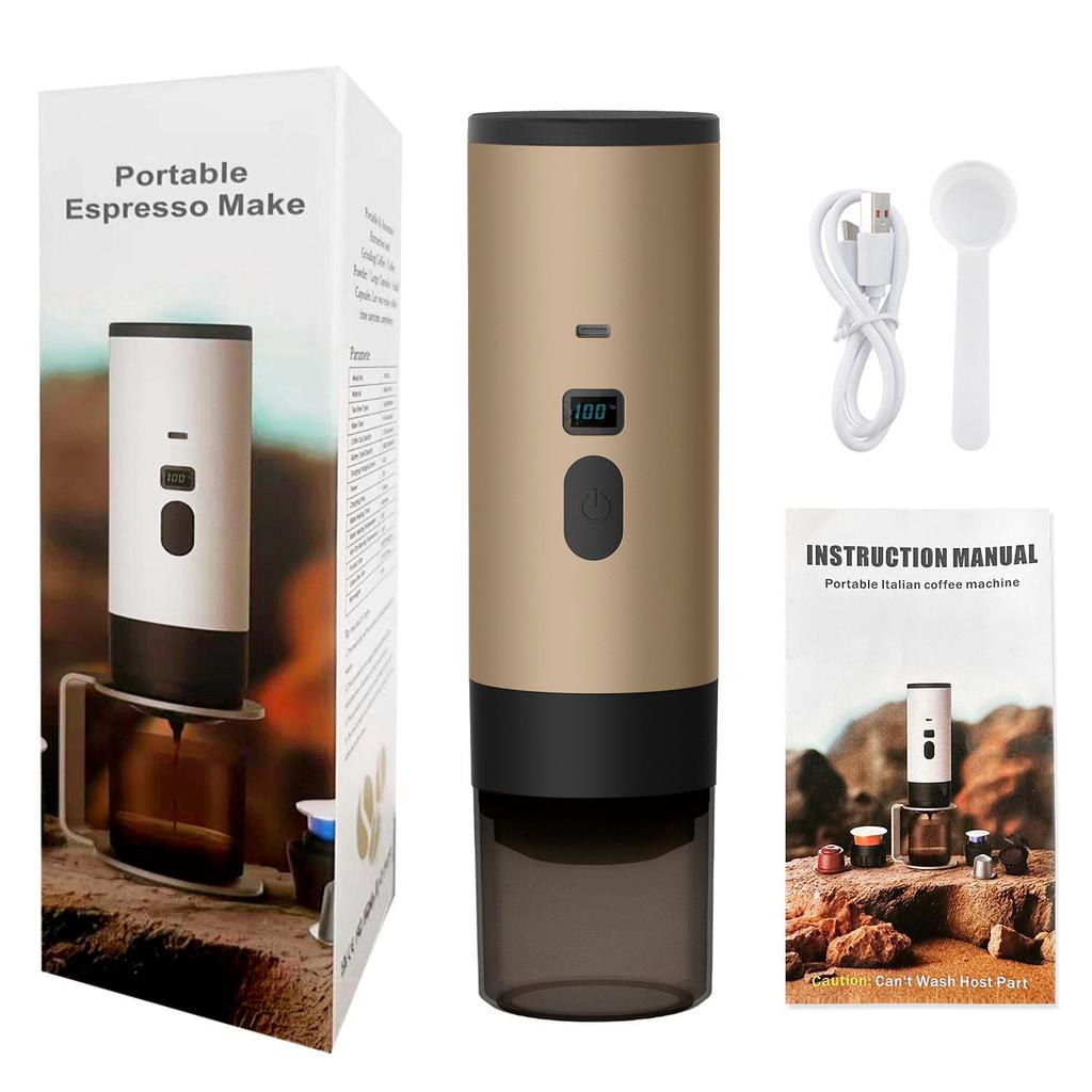 Portable Electric Espresso & Americano Coffee Maker with Heating Pump