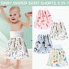 Comfy Reusable Baby Diaper Skirt Shorts 2 In 1 Boy's Girl's Training Skirt