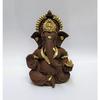 Brown Terracotta Idol for Ganesh Idol for Car Dashboard God Ganesha Idol for Home Decor Ganpati for Gift 3.5 Inches (Brown Terracotta), Idol