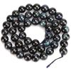 Natural Stone Blue Black Tiger Eye Round Beads DIY Jewelry Bracelet Making Accessory8mm 48pcs Beads