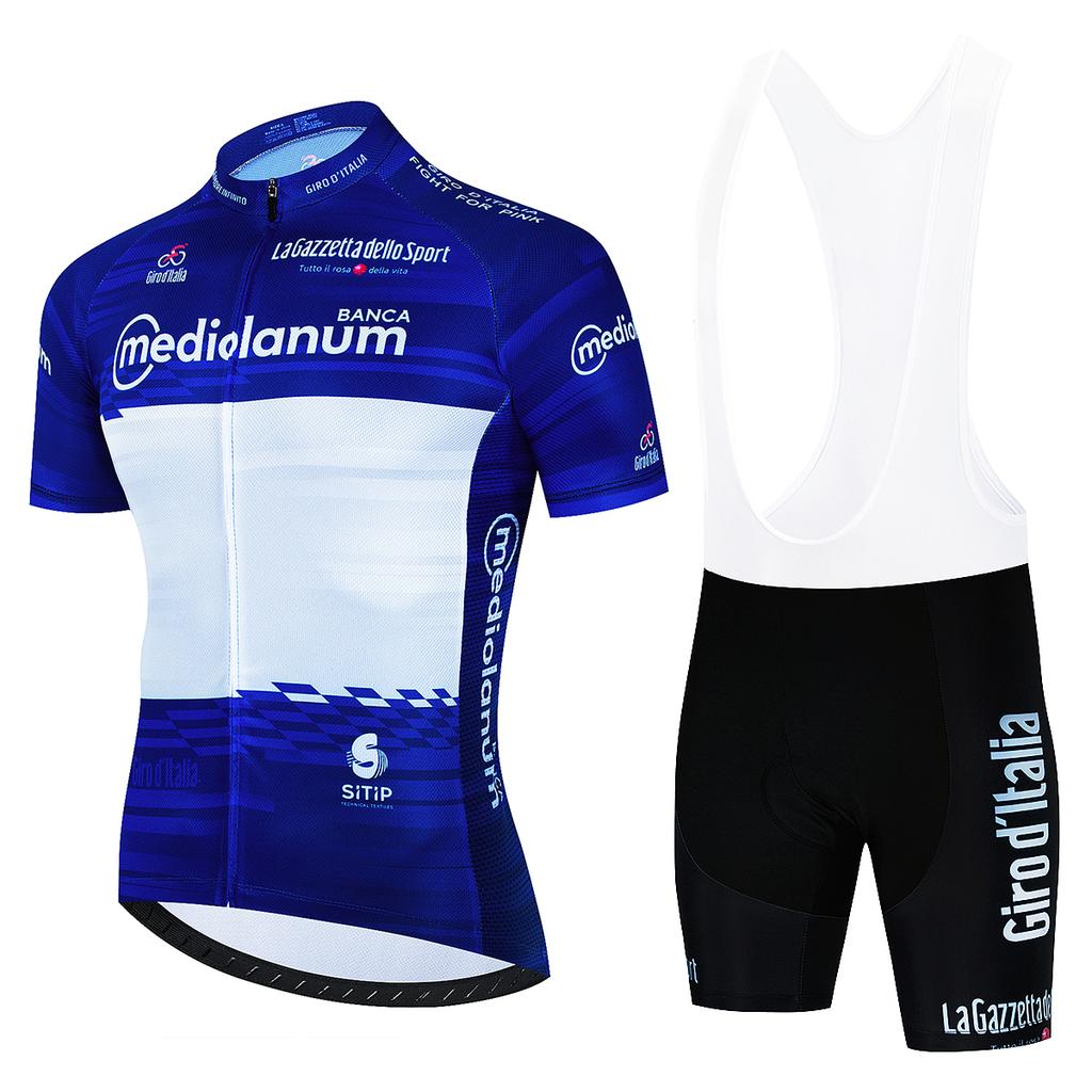 Summer Tour De Italy Team Sports Set Sportswear Jersey Men's Cycling Blouse Mtb Outfit 2023 Uniform Bib Shorts Clothing