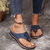 Beautiful Summer Flip-flops Flower Muffin Slippers Casual Sandals 35-43