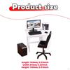1/12 Computer Desk and Chair Miniature Gaming Table with Keyboard Model for Decoration