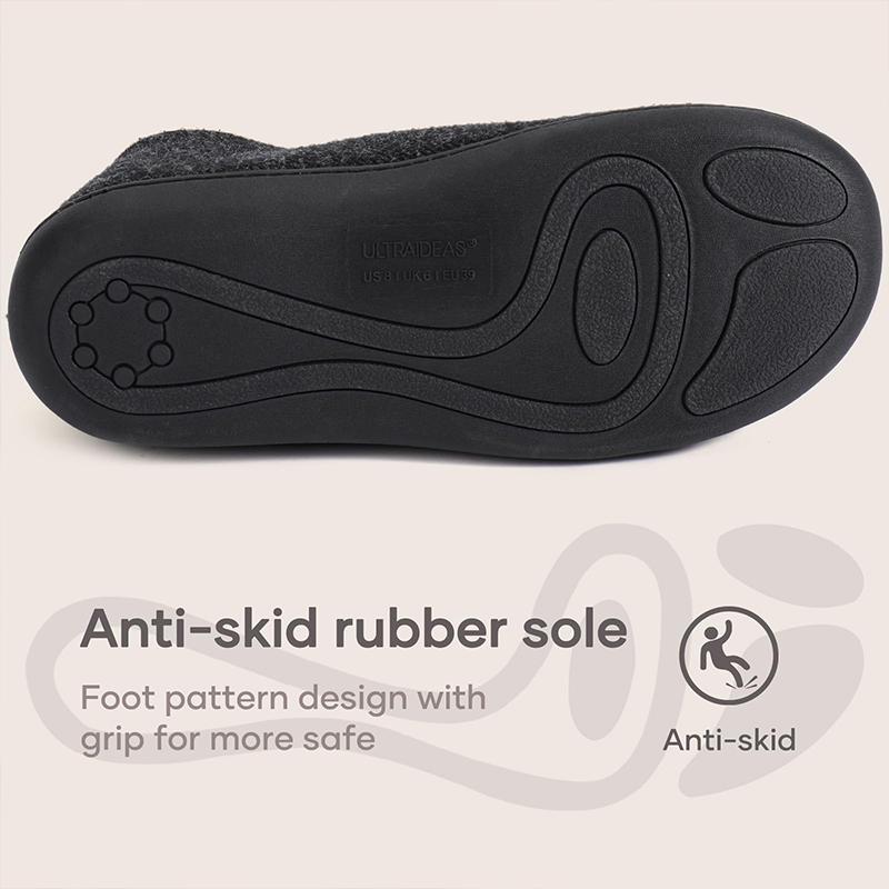 Fashion Smile Women's Indoor Loafer House Slippers with Memory Foam Winter Ladies with Non-Slip Soft Rubber Sole Closed Back House Shoes