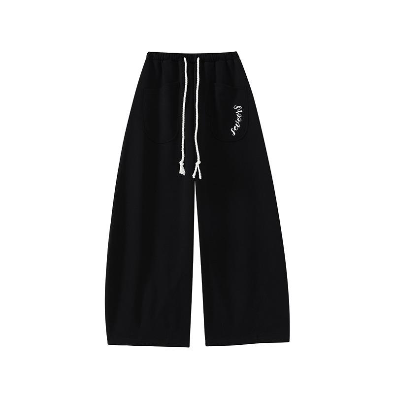 Loose Lazy Wind Scimitar Sweatpants Women's Spring, Autumn and Winter New High-waisted Wide-leg Pants Slim Casual Pants