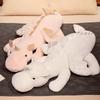 70-150CM Little Flying Dragon Plush Toys Giant White Dinosaur Stuffed Animal Toy Soft Bedroom Sleep Pillow Cushion