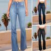 Bell Bottom Jeans for Women High Waisted Flared Jeans Stretchy Bootcut Denim Trousers Casual Wide Leg Denim Flared Pants