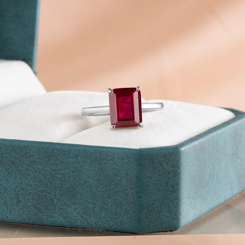 Gica Gema Classic 925 Sterling Silver Ring With Zircon Women Fine Finger Jewelry