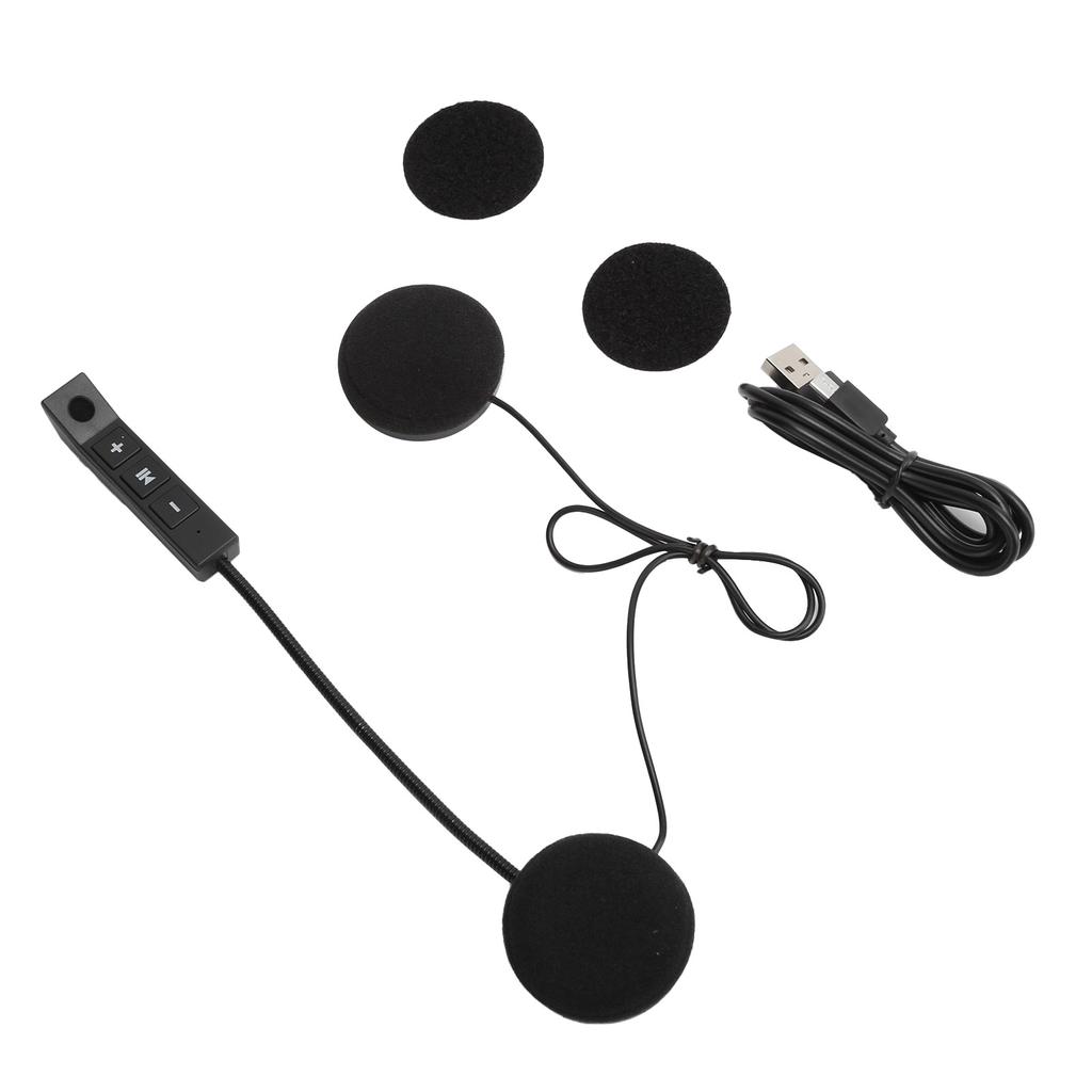 Bluetooth Motorcycle Helmet Wireless Noise Reduction Earphones with Mic Stereo Headset