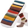 5 Pair-pack Men's Dress Crew Socks Cotton Funny Colorful Stripe Novelty Style Classic Sock for Men Size Eur 38-45 (US6-11)