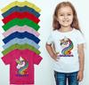 Unicorn Girls T-shirt Magical Cute Horn Horse Children Top Tee