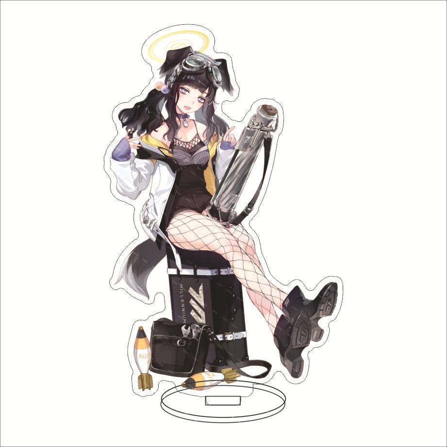 Blue Archive Millennium Science School Acrylic Stand Hayase Yuka Ushio Noa Anime Acrylic Figure Standing Model Cosplay
