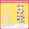 Подставка для леденцов, деревянный контейнер для хранения тортов, конфет, десертов, переносная прочная декоративная стойка для леденцов