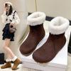 Women Two Wear Snow Thickened Women Winter 2025 New Lambswool Retro Booties Plus Velvet Cotton Shoes