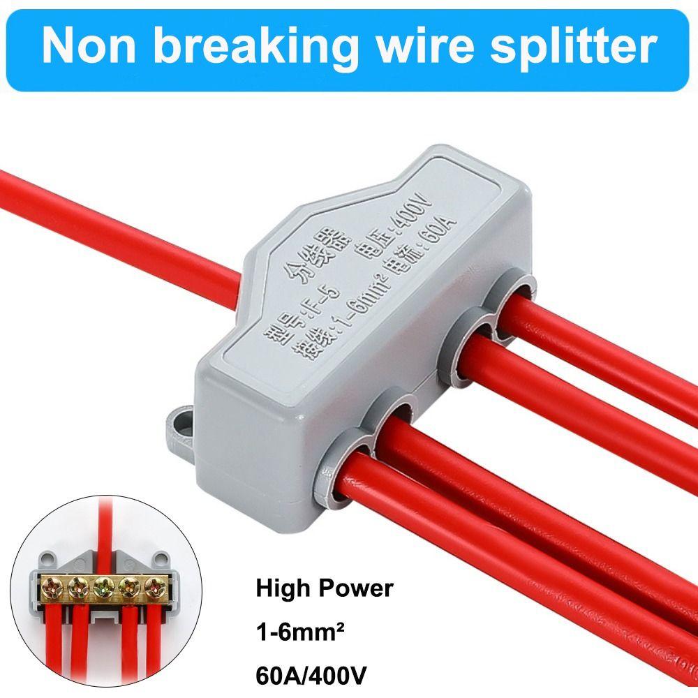 Conductor Brass High Power Splitter High Power Wire Connector Quick Terminal Block Electrical