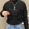 Functional Tactical Chest Bag For Men Woman Fashion Bullet Hip Hop Vest Streetwear Bags Casual Waist Pack Unisex Black Chest Rig Bag