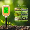 Yieryi 6-in-1 Soil Tester PH EC Moisture Sunlight Air Humidity Temp High Accuracy Conductivity PH Meter for Gardening Farming