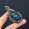 Labradorite Gemstone Pure Copper Wire Wrapped Handmade Jewelry Pendant For Gift