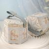 Leather Handle Carousel Gift Box Paper Wedding with Hand Gift Elegant Wedding Candy Box