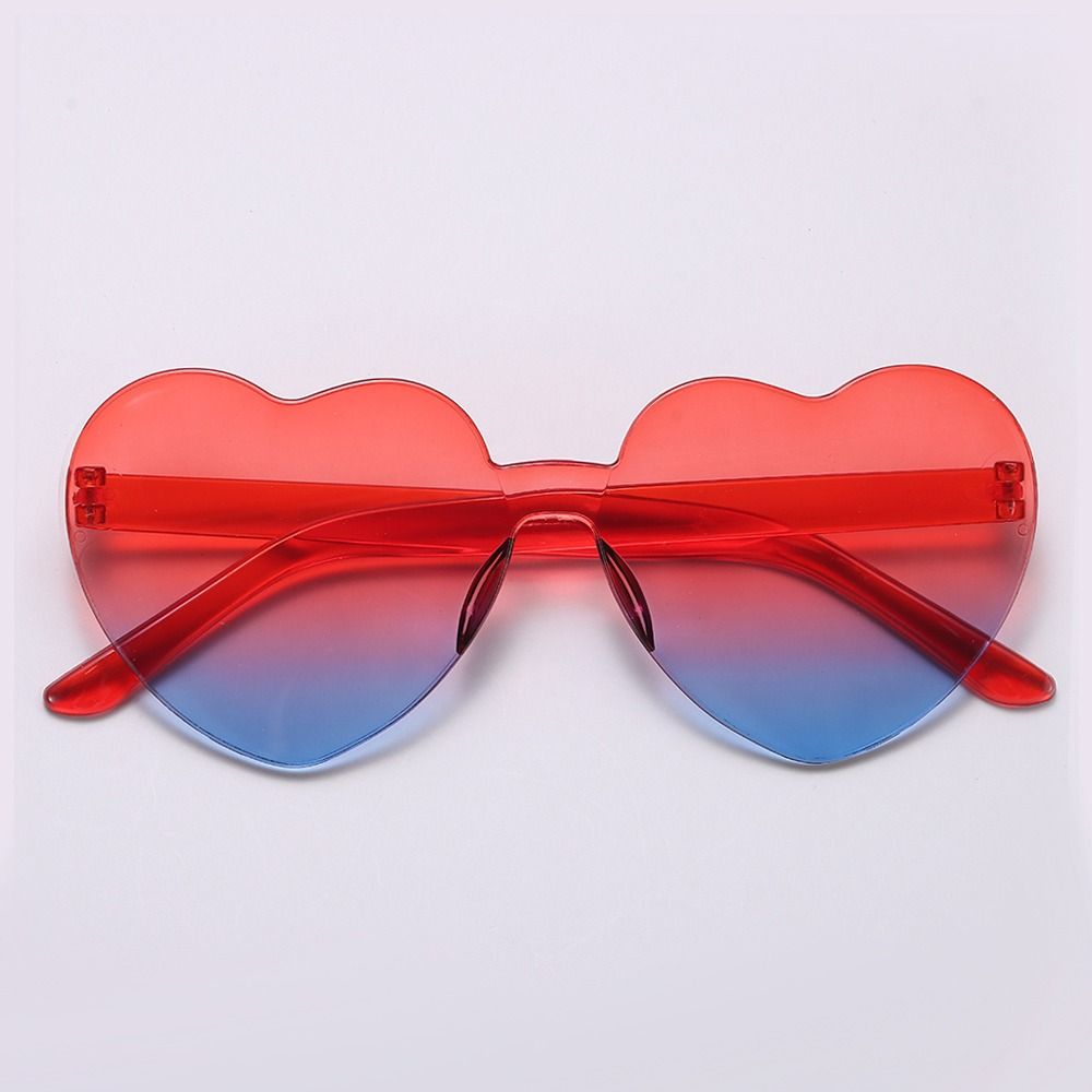 Adults Colorful Candy Color Party Sun Glasses Shades Heart Glasses Heart-shaped Sunglasses