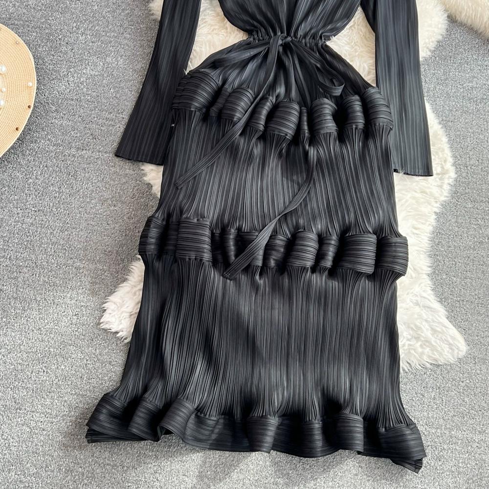 Spring Autumn Women Full Sleeve Solid Big Elastic Oversized Sheath Party Dresses