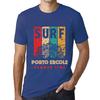 Men’s Vintage Tee Shirt Graphic T Shirt Surf Summer Time Porto ERCOLE Royal Blue