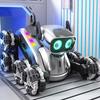 Remote Control Smart Robot Dog 8WD 360 Degrees Rotating Electric Robot with Music Light Toddlers Boys Girls Educational RC Stunt Car Puppy Toy