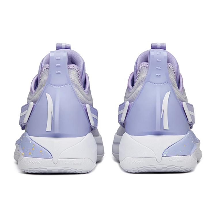 Новые баскетбольные кроссовки Anta GH3 с амортизацией, противоскользящие и износостойкие, с низким верхом, светло-фиолетовые 112221103-2