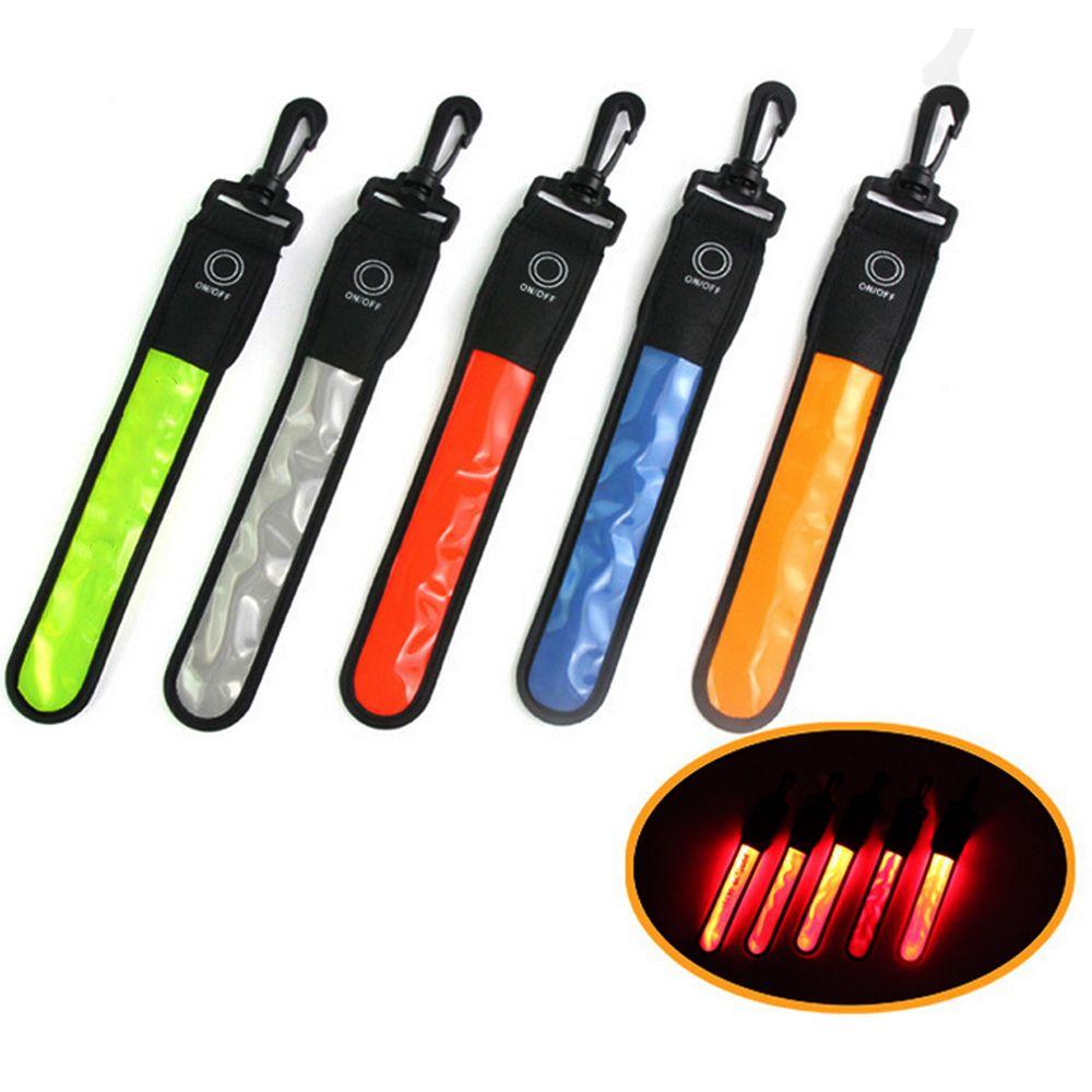 Flash Glowing LED Reflective Light Backpack Hanging Lights Arm Belt Band Luminous Armband