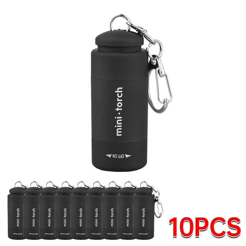 Outdoor Keychain Flashlight Rechargeable LED Mini Pocket Flashlight For Camping Hiking Emergencies