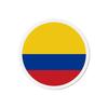 Aimant Rond - Colombie - 8 Cm - 50 Pièces - Multicolore - Mixte