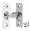 Door Hasp Latch Rustproof Corrosion Resistant Easy Assembly Mini Size 90-Degree Door