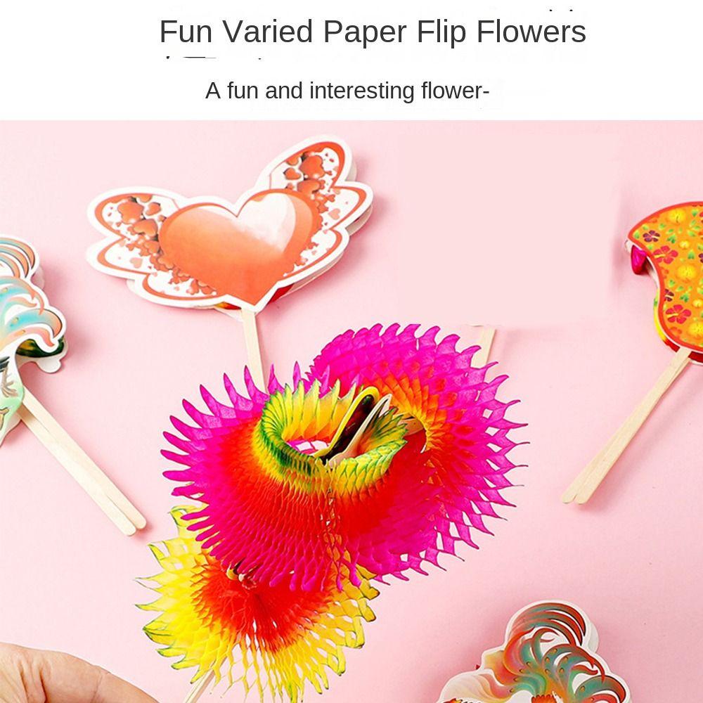Variety of Flip Chinese Paper Flipping Toys Folk Art Paper Toy Magic Flipping