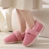 Winter Couple Bag Heel Slippers Indoor Plush Cotton Shoes Fluffy Fur Non Slip Slippers Men Casual Soft Soled Shoes