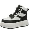 Fashion Color-blocked Dad Shoe for Women New Winter Style Plus Velvet Thick Soles Increased Height Cotton Shoes High Top Casual Sneakers