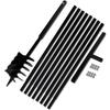 VidaXL Soil Auger with Handle 180 Mm and 9 M Extension Tube Steel