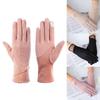 Breathable Female Sunscreen Gloves Full Finger Cycling Gloves Fashion Ice Silk Gloves  Summer