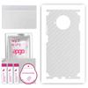 apgo Protective Skin Sticker for the Back+sides Compatible with Xiaomi Redmi Note 9 Pro 5G, Full Wrap Film, Foil, Vinyl - Pattern Transparent Carbon