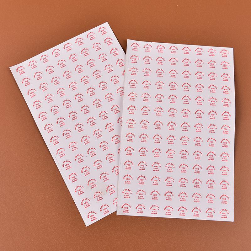 2Sheets/208Pcs Warranty Void If Damaged Protection Security Label Sticker Seal