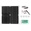 40W 18V Monocrystalline Silicon Flexible Solar Panel with 60A Solar Charge Controller with Dual USB
