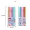 6pcs Soft Brush Highlighter Pens Set Pastel Body Fluorescent Color Marker Pen for Highlight Drawing Paint Lettering Art