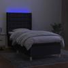 VidaXL Slat Bed Base with Mattress and LED, Upholstered Bed, Single Bed, Adult Bed for Interior Bedroom, 3139175